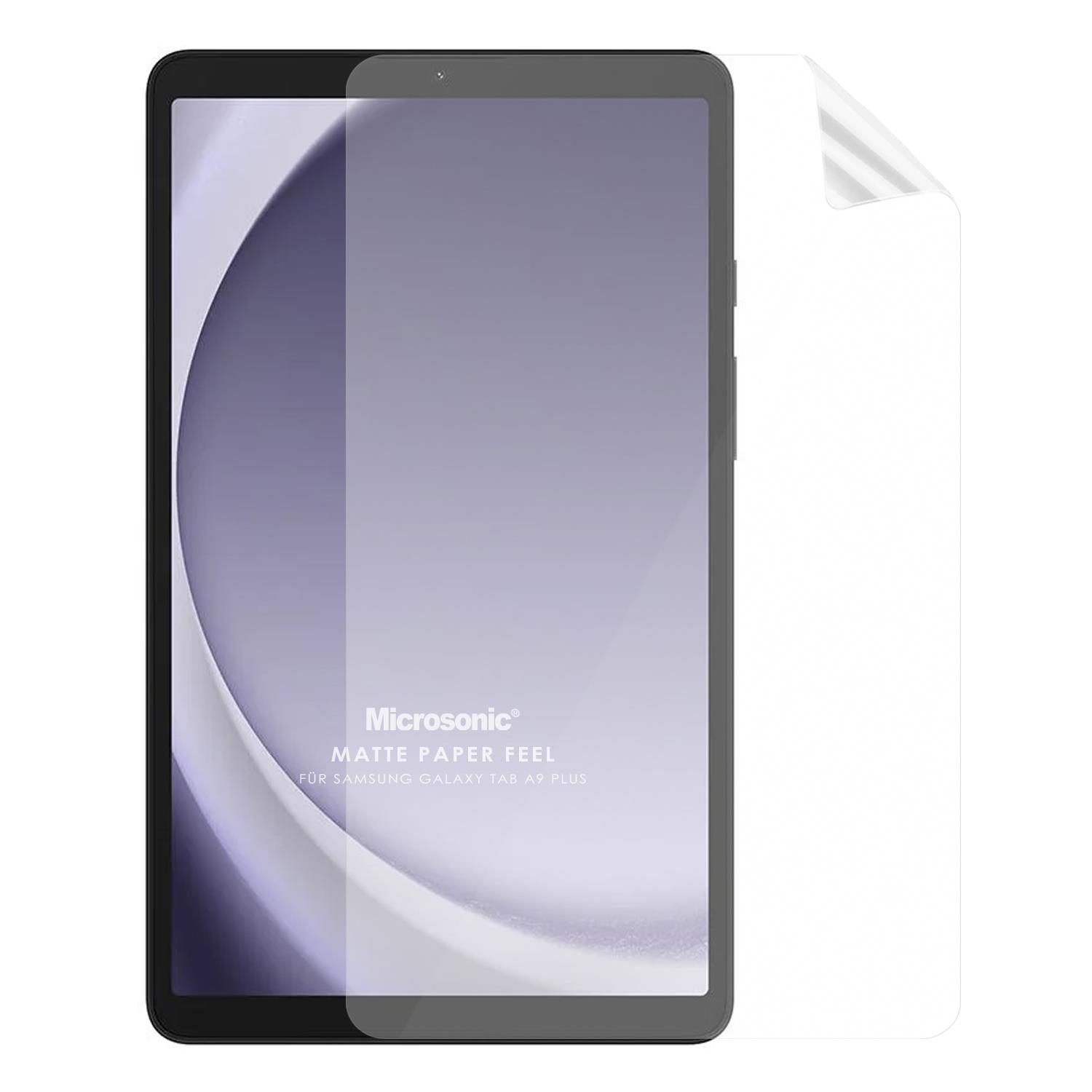 Microsonic Samsung Galaxy Tab A9 Plus Paper Feel Kağıt Dokulu Mat Ekran Koruyucu
