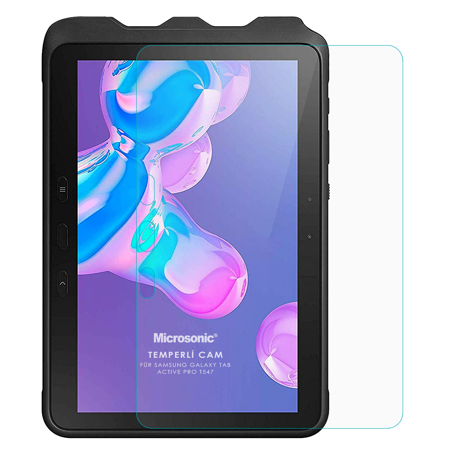 Microsonic Samsung Galaxy Tab Active 4 Pro T630 Tempered Glass Cam Ekran Koruyucu