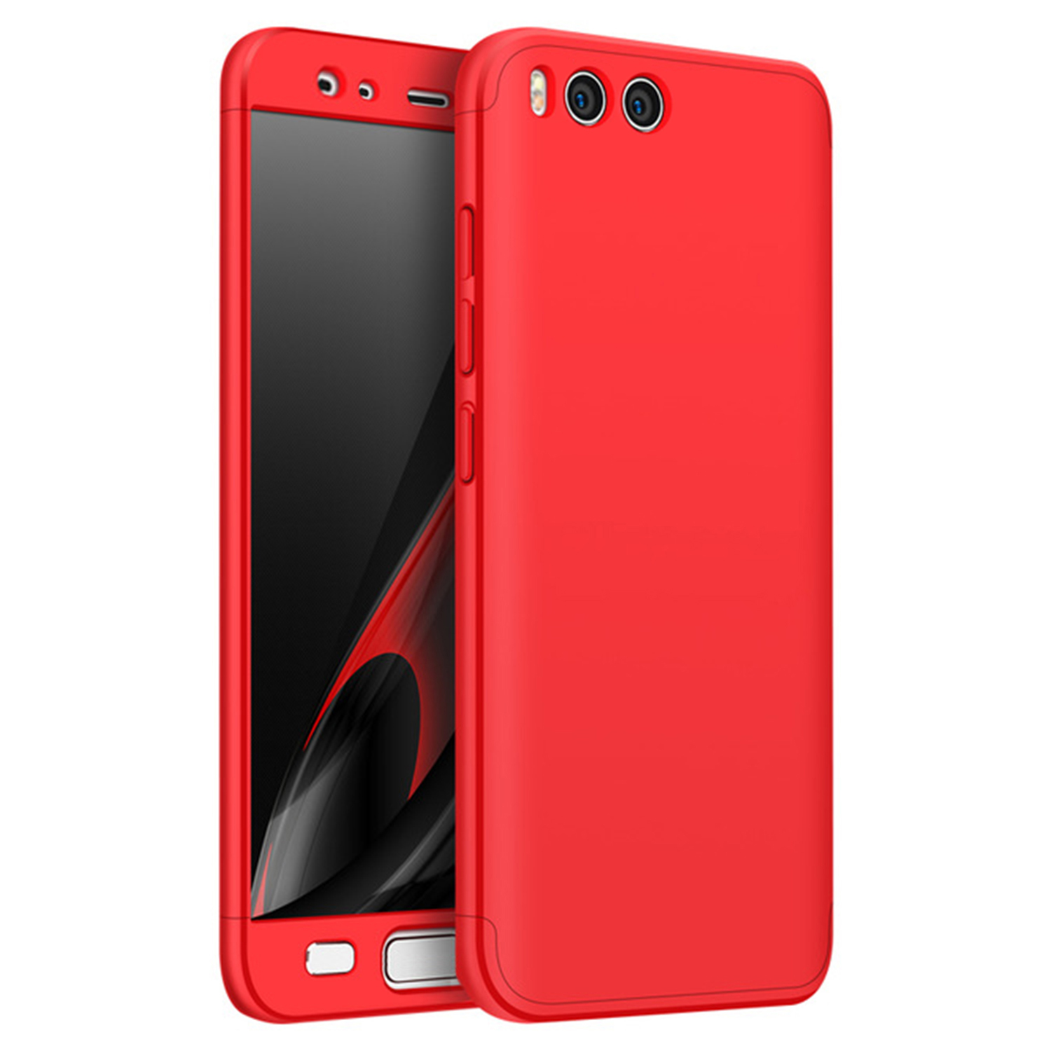 Microsonic Xiaomi Mi6 Kılıf Double Dip 360 Protective Kırmızı