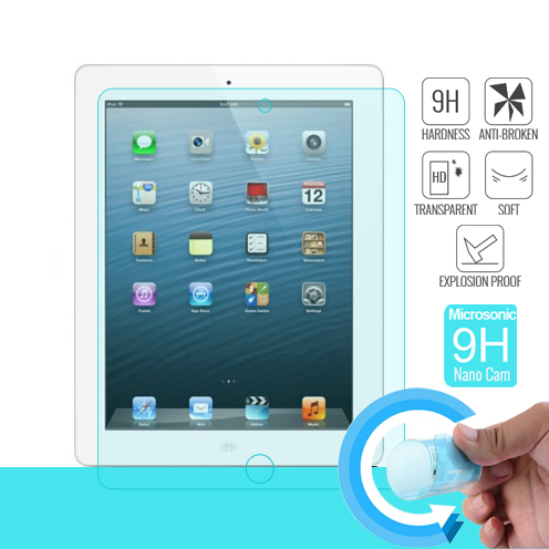 Microsonic Nano Cam Ekran koruyucu Apple iPad 2 iPad 3 iPad 4 Kırılmaz film