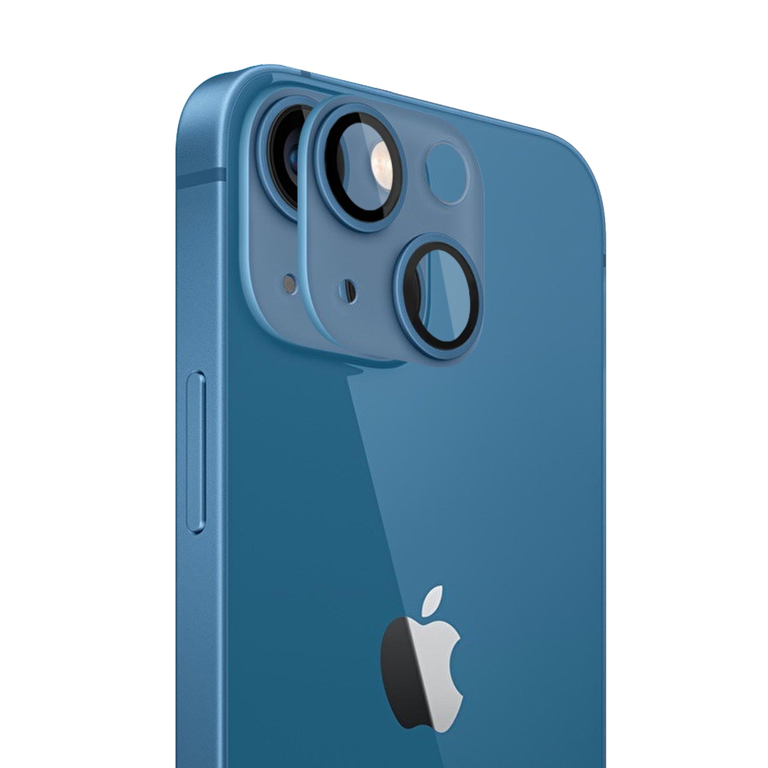 Microsonic Apple iPhone 13 Kamera Lens Koruma Camı V2 Mavi