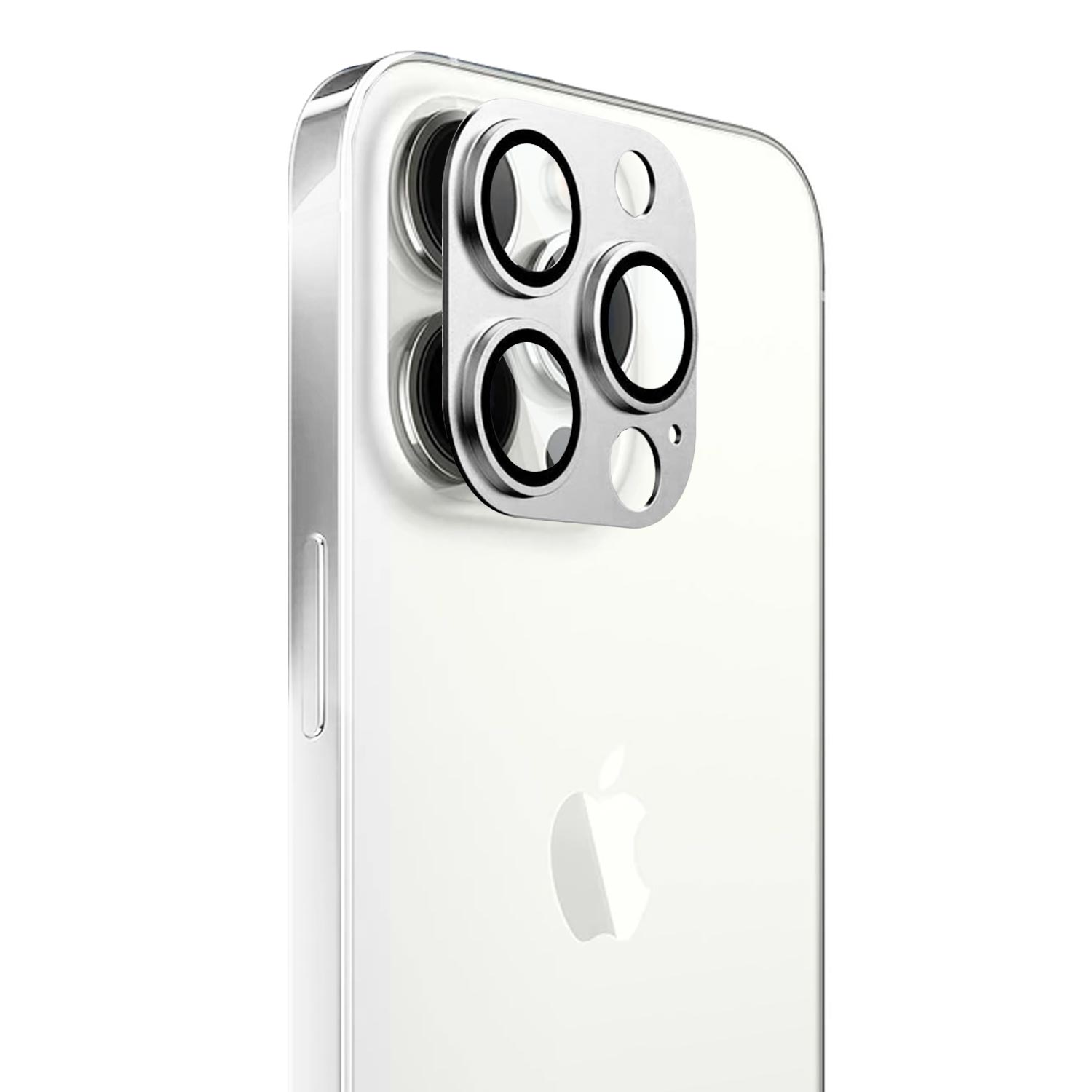 Microsonic Apple iPhone 13 Pro Kamera Lens Koruma Camı V2 Gümüş
