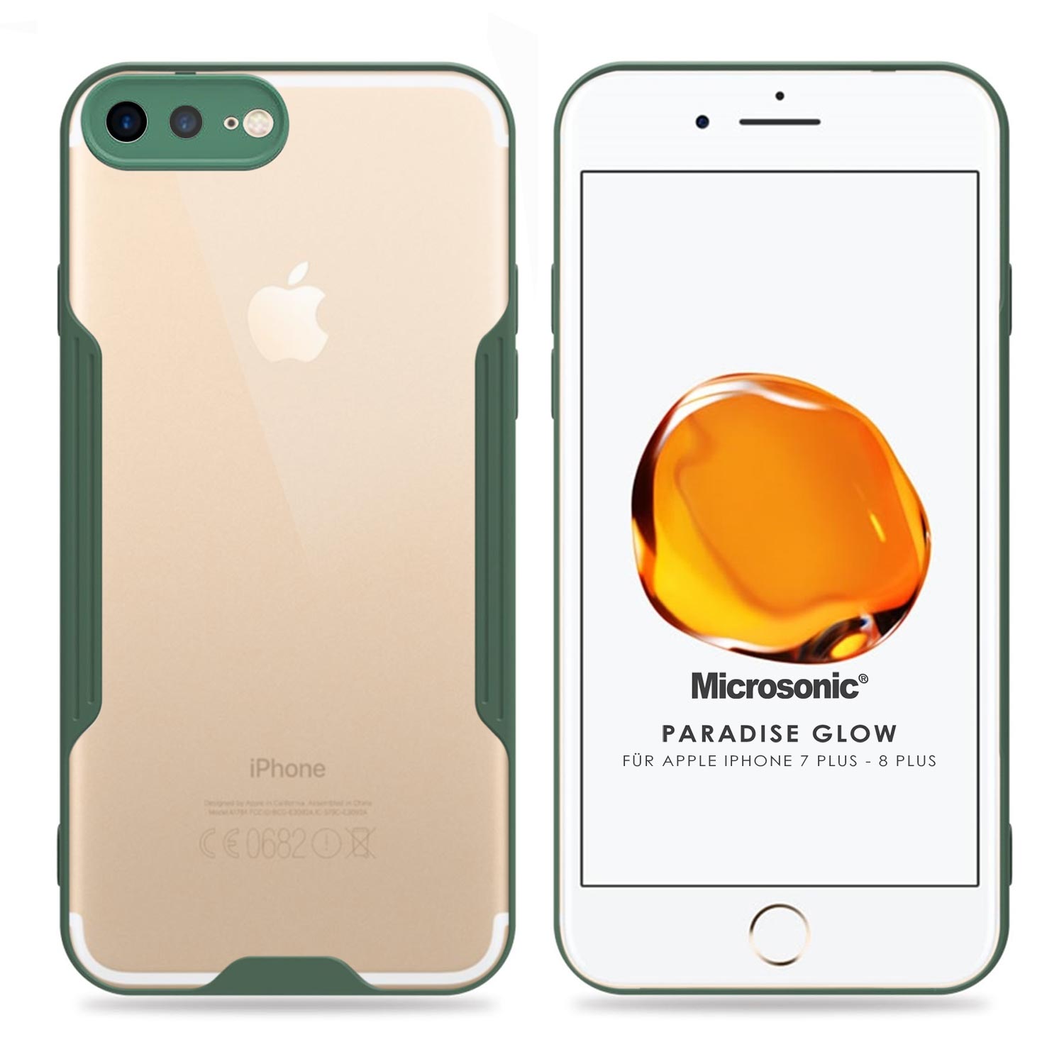 Microsonic Apple iPhone 7 Plus Kılıf Paradise Glow Yeşil
