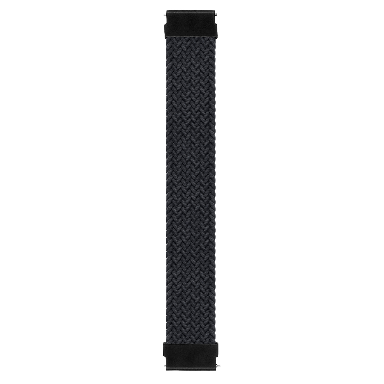 Microsonic Xiaomi Watch S3 Kordon Large Size 165mm Braided Solo Loop Band Siyah