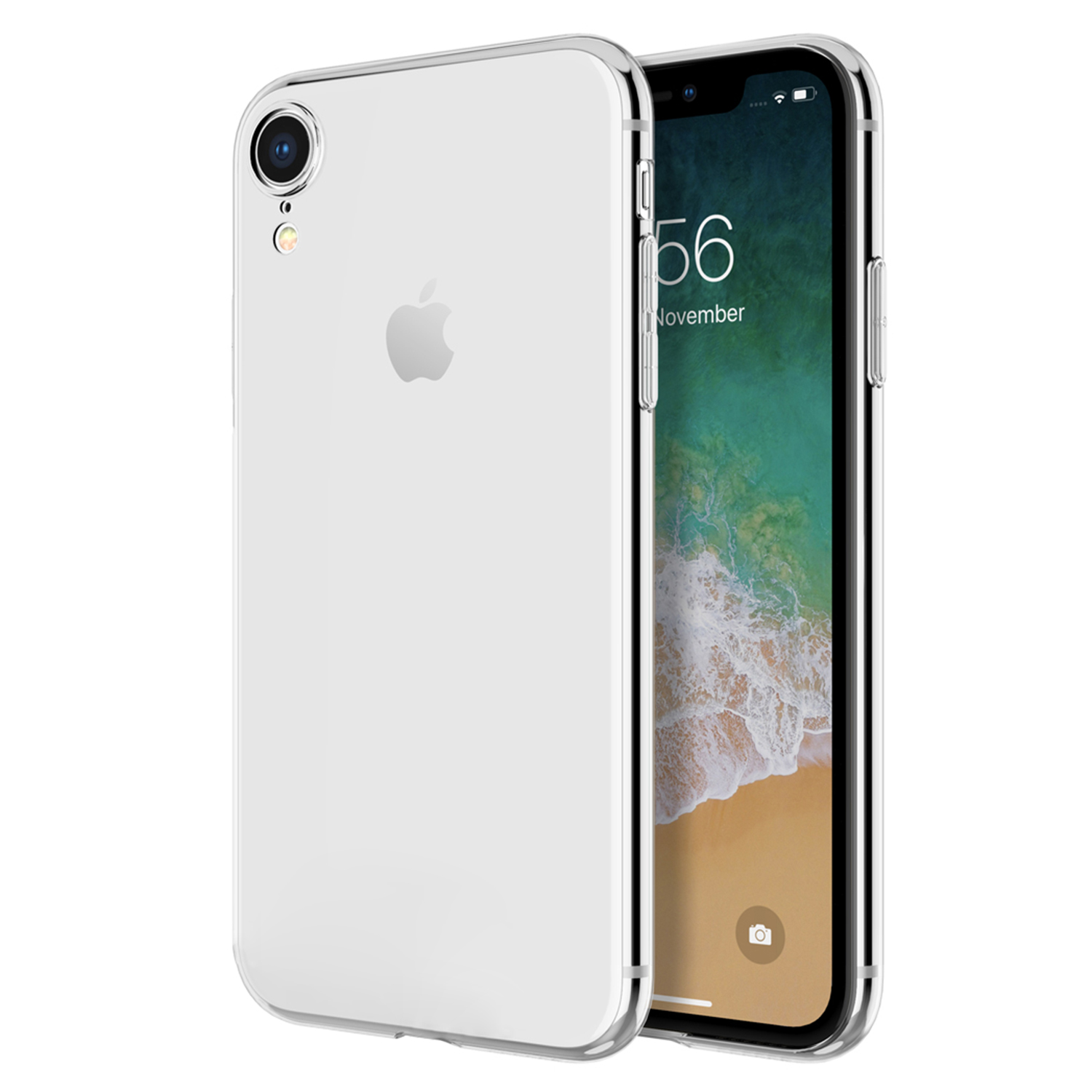 Microsonic Apple iPhone XR 6 1 Kılıf Transparent Soft Beyaz