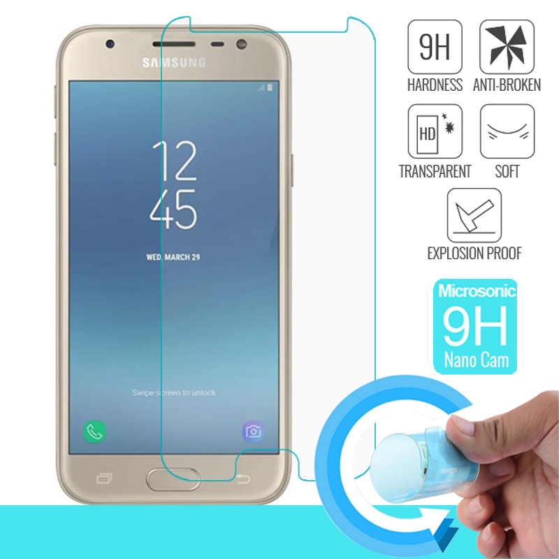 Microsonic Samsung Galaxy J3 Pro Nano Cam Ekran koruyucu Kırılmaz film