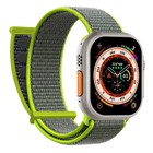 Microsonic Apple Watch Series 7 45mm Hasırlı Kordon Woven Koyu Yeşil