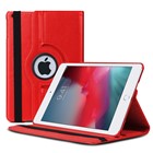 Microsonic Apple iPad Mini 5 7 9 2019 A2133-A2124-A2125-A2126 Kılıf 360 Rotating Stand Deri Kırmızı