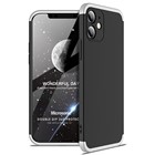 Microsonic Apple iPhone 12 Kılıf Double Dip 360 Protective Siyah Gri