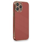 Microsonic Apple iPhone 15 Pro Max Kılıf Olive Plated Kırmızı