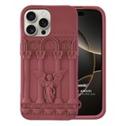 Microsonic Apple iPhone 13 Pro Max Kılıf Praying Angel Bordo