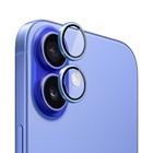 Microsonic Apple iPhone 16 Plus Tekli Kamera Lens Koruma Camı Mavi