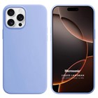 Microsonic Apple iPhone 16 Pro Kılıf Liquid Lansman Silikon Mavi