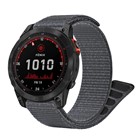 Microsonic Garmin Fenix 7X Kordon UltraFit Hasırlı Woven Gri