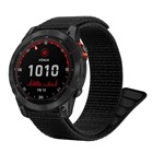 Microsonic Garmin Fenix 5X Plus Kordon UltraFit Hasırlı Woven Siyah