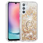 Microsonic Samsung Galaxy A05s Kılıf Glitter Liquid Holder Gold