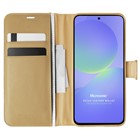 Microsonic Samsung Galaxy A36 Kılıf Delux Leather Wallet Gold