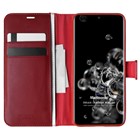 Microsonic Samsung Galaxy S20 Ultra Kılıf Delux Leather Wallet Kırmızı