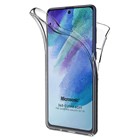 Microsonic Samsung Galaxy S21 FE Kılıf 6 Tarafı Tam Full Koruma 360 Clear Soft Şeffaf