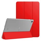 Microsonic Samsung Galaxy Tab S6 Lite 10 4 P610 Kılıf Slim Translucent Back Smart Cover Kırmızı