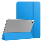 Microsonic Samsung Galaxy Tab S6 Lite 10 4 P610 Kılıf Slim Translucent Back Smart Cover Mavi