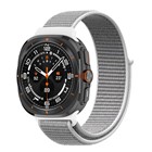 Microsonic Samsung Galaxy Watch Ultra Hasırlı Kordon Woven Sport Loop Beyaz