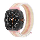 Microsonic Samsung Galaxy Watch Ultra Hasırlı Kordon Woven Sport Loop Pembe