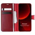 Microsonic Xiaomi Mi 13T Kılıf Delux Leather Wallet Kırmızı