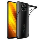 Microsonic Xiaomi Poco X3 NFC Kılıf Skyfall Transparent Clear Siyah