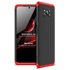 Microsonic Xiaomi Poco X3 Pro Kılıf Double Dip 360 Protective Siyah Kırmızı