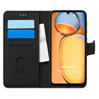 Microsonic Xiaomi Poco C65 Kılıf Fabric Book Wallet Siyah