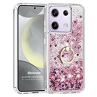 Microsonic Xiaomi Poco M6 Pro 4G Kılıf Glitter Liquid Holder Pembe