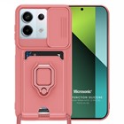 Microsonic Xiaomi Redmi Note 13 Pro 5G Kılıf Multifunction Silicone Pembe