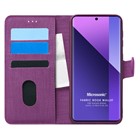 Microsonic Xiaomi Redmi Note 13 Pro Plus 5G Kılıf Fabric Book Wallet Mor