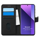 Microsonic Xiaomi Redmi Note 13 Pro Plus 5G Kılıf Fabric Book Wallet Siyah