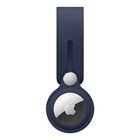 Microsonic Apple AirTag Kılıf Silicon Loop Key Ring Lacivert