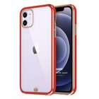 Microsonic Apple iPhone 12 Kılıf Laser Plated Soft Kırmızı