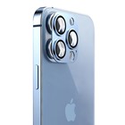 Microsonic Apple iPhone 13 Pro Max Kamera Lens Koruma Camı V2 Mavi