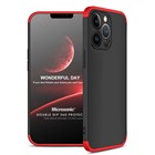 Microsonic Apple iPhone 13 Pro Max Kılıf Double Dip 360 Protective Siyah Kırmızı