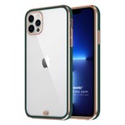 Microsonic Apple iPhone 13 Pro Max Kılıf Laser Plated Soft Koyu Yeşil