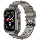 Microsonic Apple Watch SE 40mm Kordon Transparent Clear Band Siyah