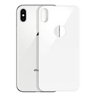 Microsonic Apple iPhone XS 5 8 Tam Kaplayan Arka Temperli Cam Ekran koruyucu Kırılmaz Film Beyaz