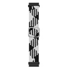 Microsonic Amazfit GTS 2e 42mm Kordon Braided Loop Band Siyah Beyaz