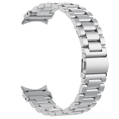 Microsonic Samsung Galaxy Watch FE Solid Steel Kordon Gümüş