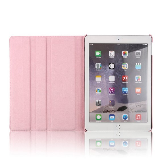 Microsonic iPad Pro 10 5 Kılıf 360 Dönerli Stand Deri Pembe 4