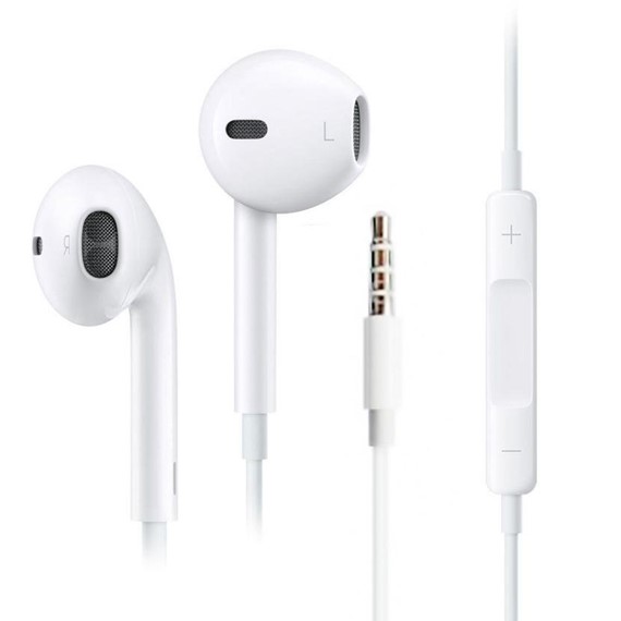 Microsonic iPhone Android Kumandalı Microfonlu Stereo kulaklık Tüm Modellerle Uyumlu Beyaz 1
