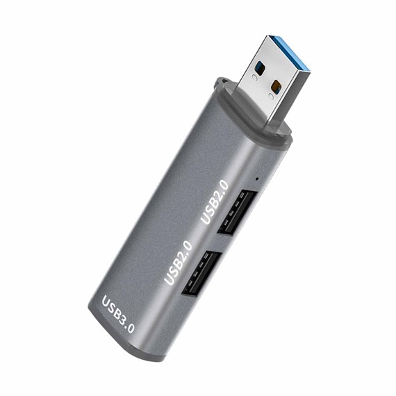Microsonic 3 Port Hub USB 3 0 Çoğaltıcı Çoklayıcı Gri 1