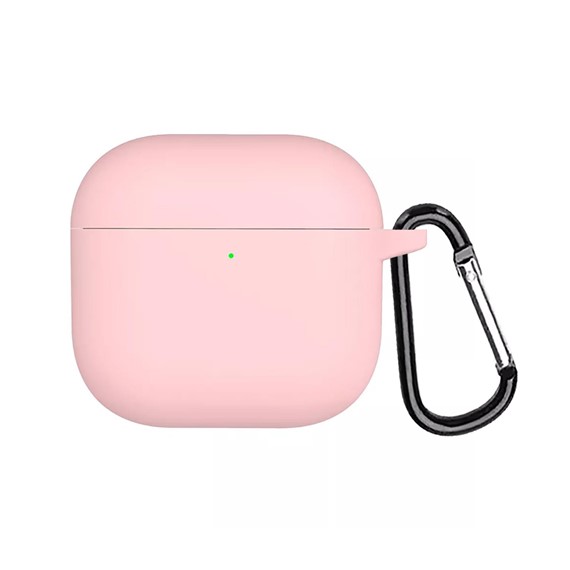 Microsonic AirPods 4 Kılıf Askılı Mat Silikon Pembe 1