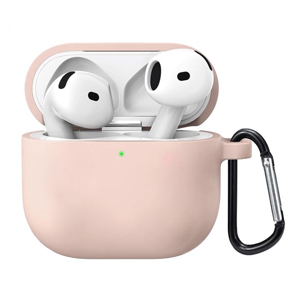 Microsonic Airpods 4 Nesil ANC Liquid Silicone Lansman Rose Gold 1