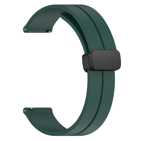 Microsonic Samsung Galaxy Watch 3 41mm Kordon Ribbon Line Koyu Yeşil 1